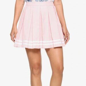 Hot Topic Pink Pleated Mini Skirt